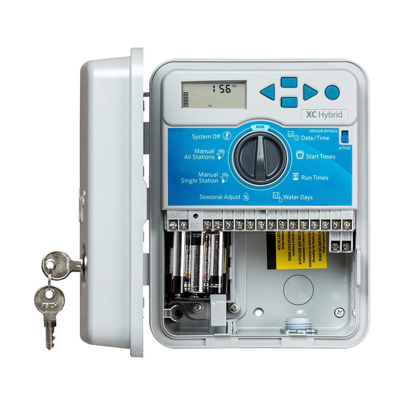 Hunter XC Hybrid Fixed Indoor/Outdoor Battery-Operated Irrigation Controller