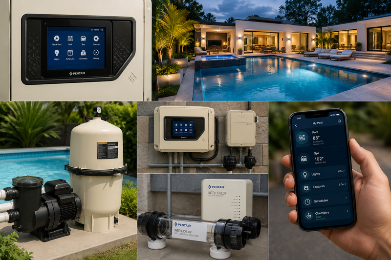 Pentair IntelliCenter® Lite Smart Pool System (i5PS + Variable Speed Pump + Optional Salt System)