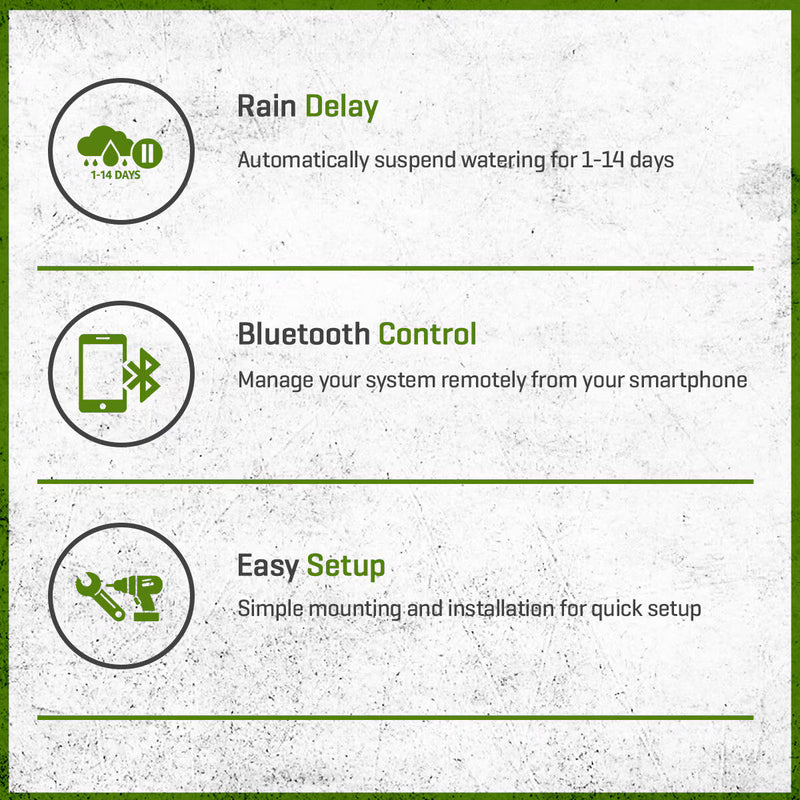 Rain Bird ESPBAT-BT Smart Battery Irrigation Controller – 4 Zone