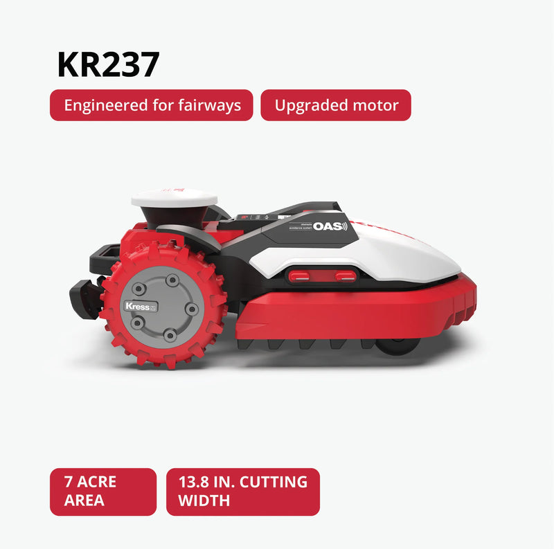 Kress KR237 RTKⁿ Robotic Lawn Mower (7 Acre, Fairway Precision, OAS Obstacle Avoidance, Commercial Grade)