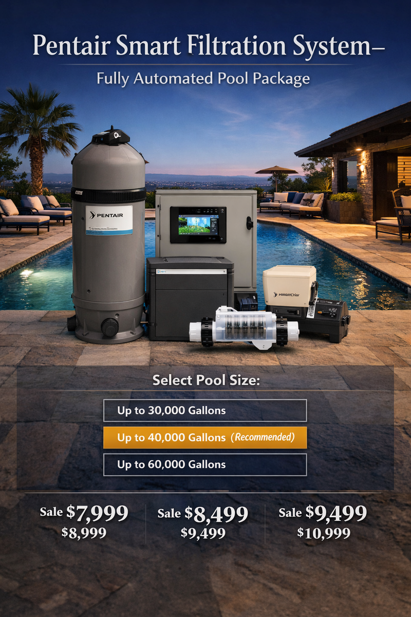 Pentair Smart Filtration System – Complete Automated Pool Package