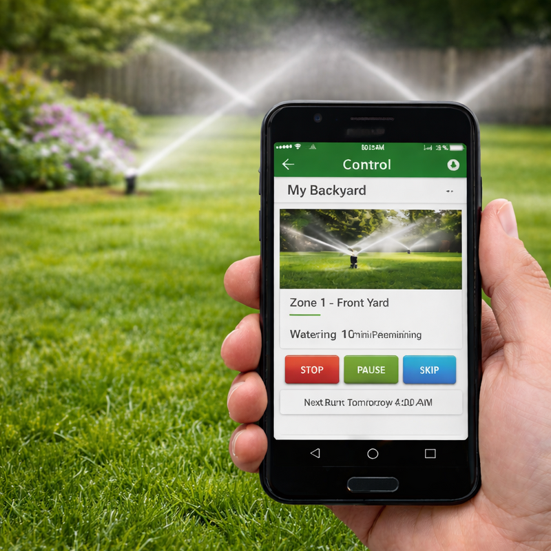 Smart Irrigation Automation System – 6 Zone WiFi Landscape Control Package